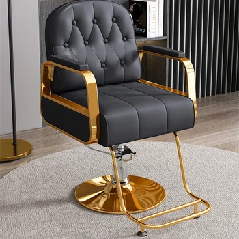 Съвременно коса стол от изкуствена кожа за мебели, салон за красота Стол за салон за красота Удобно высококлассное подемни въртящо коса стол