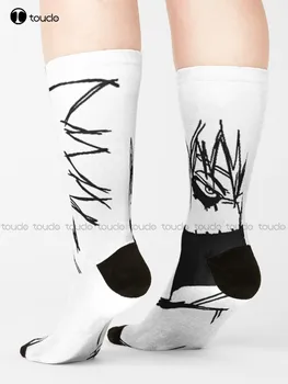 Аниме Даби 2021 чорапи, кавайные чорапи, мультяшные удобни чорапи за скейтборд за най-добрите момичета, спортни улични чорапи за скейтборд, дигитален печат на 360 °, подарък към поръчката