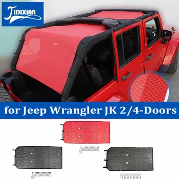 JIDIIXAN Авто Козирка на Покрива за Jeep Wrangler JK 2/4 Врати 2007-2017 Анти-UV Защита От Слънцето Топлоизолационна Окото Аксесоари