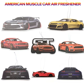 Ново Подвесное Автомобилно Огледало за обратно виждане JDM Освежители за въздух, подходящи за American Muscle Mustang, Chevrolet Camaro Corvette, Dodge Challenger