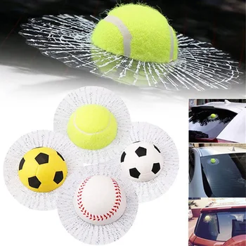 C 3D Имитация на Етикети върху Стъкло на Купето на автомобила, Бейзбол/Топка за Тенис/Баскетбол Стикер, Ключодържател, Аксесоари за Автомобил на Декор