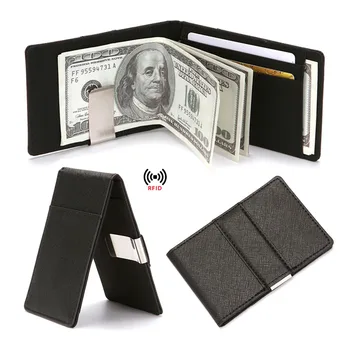 Чантата Marfino за монети, женски Мъжки джоб Унисекс, отделение за бележки, Изкуствена кожа, RFID, найлонов органайзер, къси портфейли