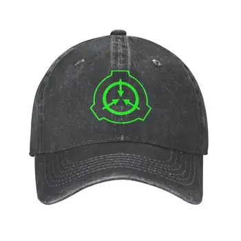 Нова изработени по поръчка памучен зелена бейзболна шапка SCP Foundation Мъжки дамски регулируема шапка за баща на открито