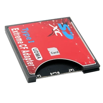 Нов калъф за SD карти-CF Поддържа безжичен WIFI адаптер за SD-карта Type i за огледално-рефлексен фотоапарат червен