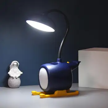 Нощна лампа, полезна акумулаторна светодиодна лампа за четене, ухаживающая за очите, led лампа за четене с притежателя на химикалки, Стоки за дома
