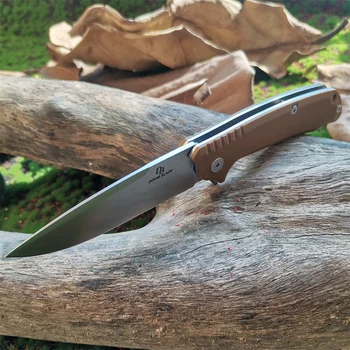 Сгъваем нож с острие D2 и ръкохватка G10 за оцеляване на открито, на къмпинг, лов и - EDC Tactical Knife Tool