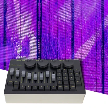 YUER NEW Мухъл Professional Mini Command Wing DMX Конзола Контролер За Сценичното DJ-Вечерно Осветителна техника