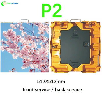 P2 е закрит наем на led екран Видеостена RGB SMD 3в1 led панел 512x512 мм пълноцветен led екран дисплеи