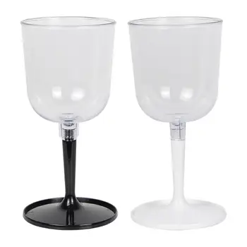 Прозрачни Червени Чаши за Коктейли, на Чаша за Шампанско, Сватбен подарък