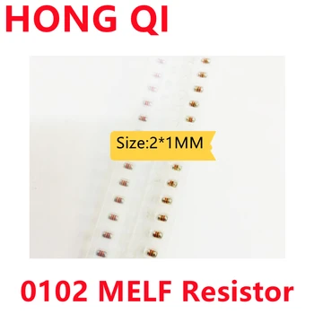 50ШТ SMD MELF Резистор 0102 1K 1.2 K 1.6 K 2K 3.9 K 12K 5% Цилиндричен Цветен Околовръстен Резистор 0805 Цилиндричен Метален Филмът Точност Резистор
