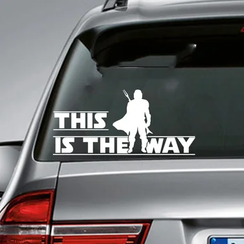 Карикатура This Is The Way Аниме Стикер за автомобил, стикер с изображение на Герой на Манга, авто броня Windshild, винил Декор