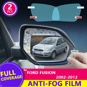 Дъждобран, защитно фолио, огледало за обратно виждане, прозрачен, противотуманный, водоустойчив за Ford Fusion Europe модел 2002 ~ 2012 2011 2012 Стикери за автомобили