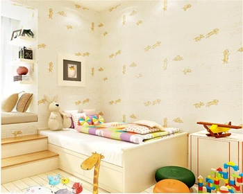 beibehang Тапети от естествен копринен влакна 3d за детска стая от нетъкан текстил, пенящегося под налягане, устойчив изискан папель депареде