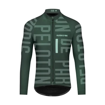 Тениски за колоезденето PELOTON DE PARIS, мъжки зимни термо-руното облекло Pro Cycll, градинска облекло за автомобилния велосипеди