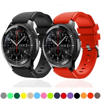 Спортен Силиконов Ремък За Samsung Galaxy Watch 4/3/Classic/46 мм/42 мм/active 2 Gear S3/S2 гривна Huawei GT2/3 Pro 20 мм, 22 мм и каишка