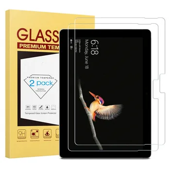 2 ЕЛЕМЕНТА Защитен слой от закалено стъкло HD твърдост 9H за Microsoft Surface Go (10 инча, издаден през 2018 г.) [Лесна инсталация]