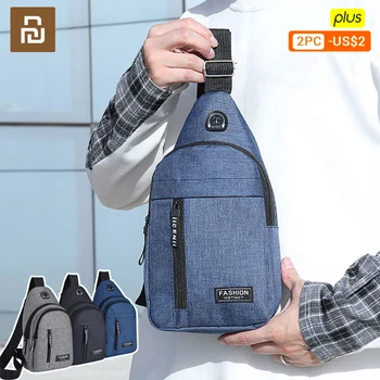 Бизнес мъжки чанти на гърдите Youpin, чанта-месинджър, ежедневни холщовая пътна поясная bag, мултифункционален водоустойчив малка чанта