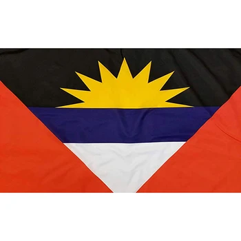 Лидер в продажбите, флаг Антигуа и Барбуда 3x5 метра, двойно зашити край, материал от 100% полиестер, украса