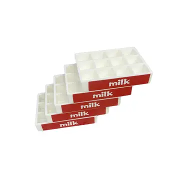 5 бр. модел млечен тава с нежен дизайн букви, имитирующая декоративен куклена къща, модел мини-тава за напитки в супермаркета