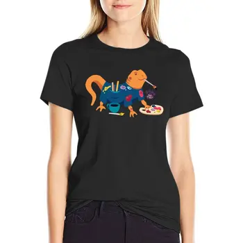FGJ23 - Тениска с изображение на гущери, эстетичная дрехи, дамски дрехи, реколта тениска, летни дрехи за жени