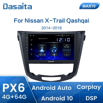 Dasaita Android Автомобилното Радио Мултимедийно Видео за Nissan X-Trail xtrail T32 Qashqai j11 Радио 2014-2019 стерео Carplay Auto