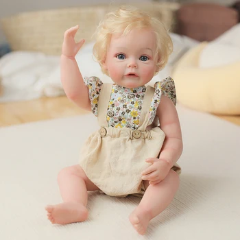 48 см Възстановената кукла за деца, силиконови кукли за новородени, ръчно рисувани, вкоренени косата, играчка за баня, рожден Ден за деца
