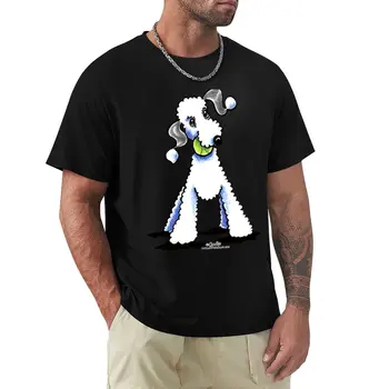 Тениска Bedlington Terrier Let ' s Play, спортна риза, потници в големи размери, однотонная тениска, прости бели тениски, мъжки