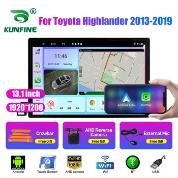 13,1-инчов автомобилен радиоприемник за Toyota Highlander 2013-19 MT кола DVD GPS навигация стерео Carplay 2 Din Централна мултимедиен Android Auto