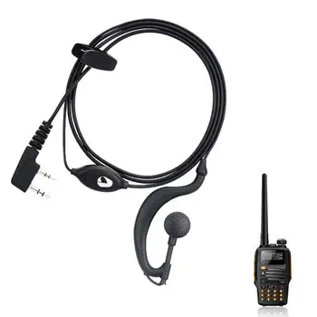 1,5 м, професионални слушалки-ушите с куки за радиостанции BaoFeng UV5R 888S
