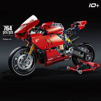 674 бр. Дизайнер Ducati Panigale V4 R Модел на Мотоциклет Строителни Блокове 42107 Фигурки Тухли Играчки За Деца Подаръци За Рожден Ден