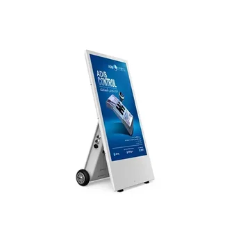 Безжична цифрова поставка за купувачи с 43-инчов LCD дисплей (размер на дисплея 550x950 мм), подключаемая чрез USB и дистанционно управление